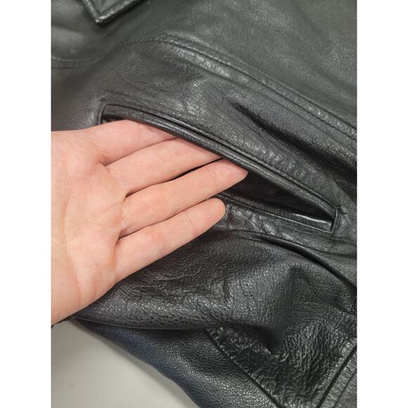 Wilsons Women's Black Moto Leather Jacket - Picture 6 of 16